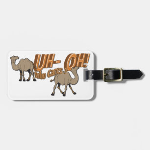 Etiqueta De Bagagem Camelo Hump Day que se preocupa