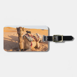 Etiqueta De Bagagem Camelos no deserto de Oman