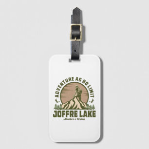 Etiqueta De Bagagem Caminhada Retro Joffre Lake
