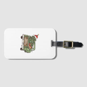 Etiqueta De Bagagem Caminhão de Natal Vintage Feliz Natal Homens Mulhe