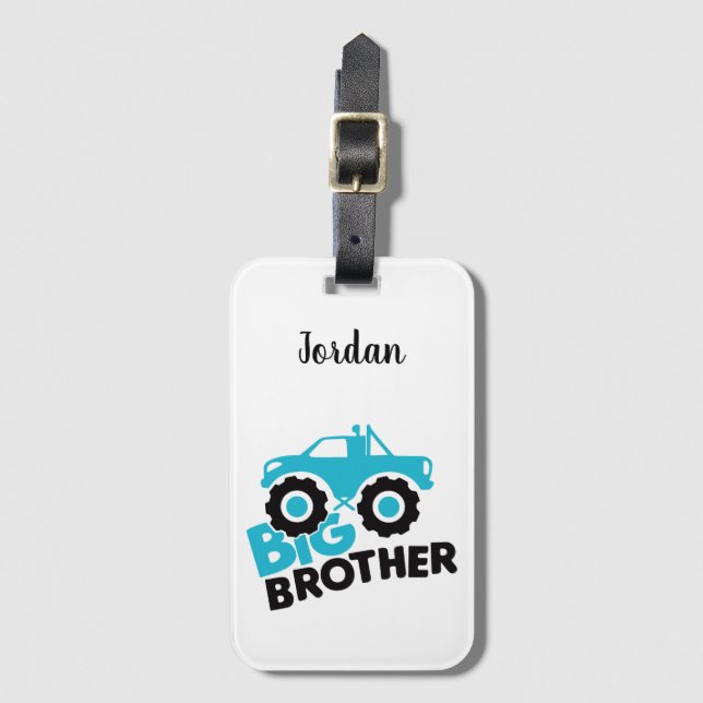 Etiqueta De Bagagem Caminhão Monstro do Big Brother (Frente Vertical)