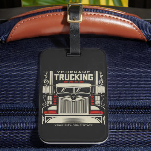 Etiqueta De Bagagem Caminhão Personalizado 18 Caminhoneiro BIG RIG