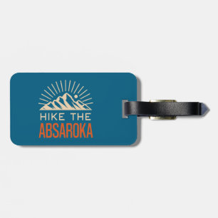 Etiqueta De Bagagem Caminhe pelas Montanhas Absaroka Sunburst