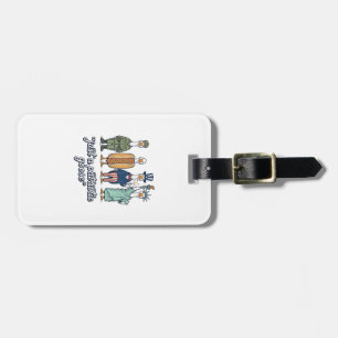 Etiqueta De Bagagem Camisa Vetorial Vintage de Ganso Patriótico_1