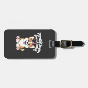 Etiqueta De Bagagem Camiseta de Cão de Aniversário de Corgi Positivame