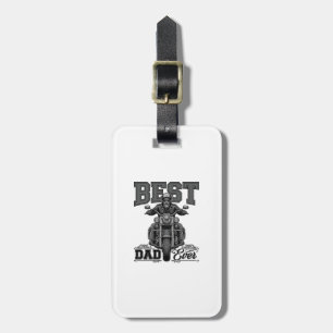 Etiqueta De Bagagem Camiseta de Gravura Vintage de Motoqueiro Melhor P