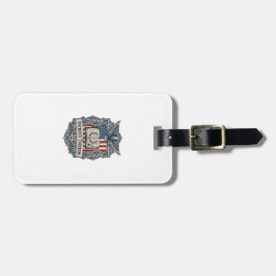 Etiqueta De Bagagem Camiseta Gráfica Vetorial do Clube do Livro Patrio