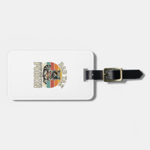 Etiqueta De Bagagem Camiseta Vintage de Design Engraçado de Papai Tax