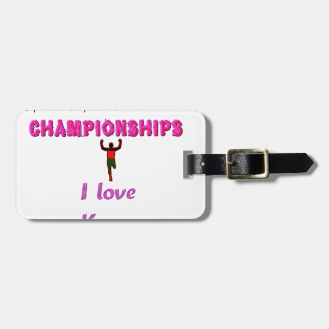 Etiqueta De Bagagem Campeonato Mundial de atletismo no Quénia (Frente Horizontal)