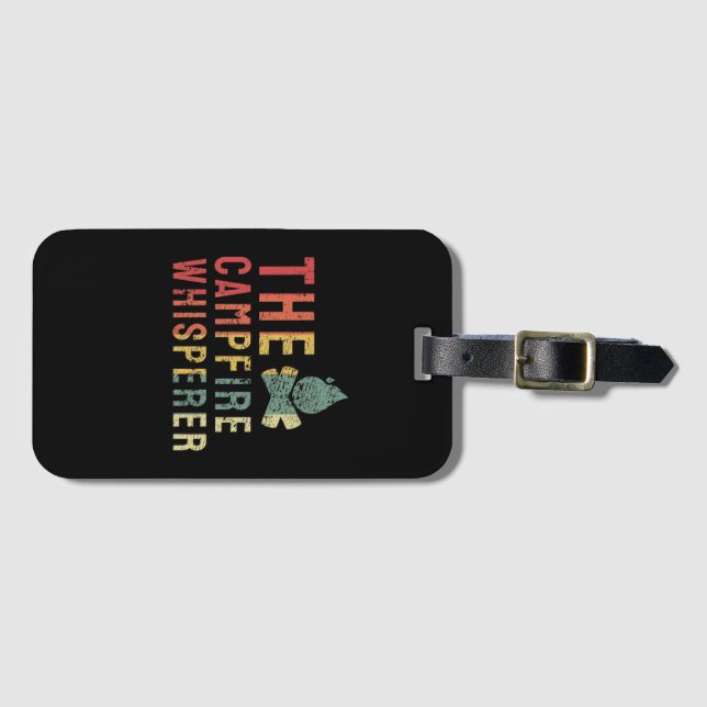 Etiqueta De Bagagem Campfire - Campfire Whisperer (Frente Horizontal)