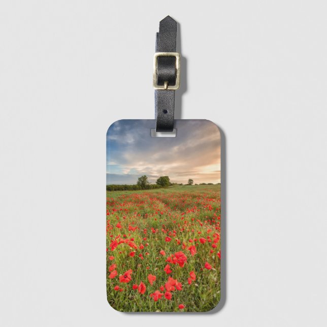 Etiqueta De Bagagem Campo das papoilas (Frente Vertical)
