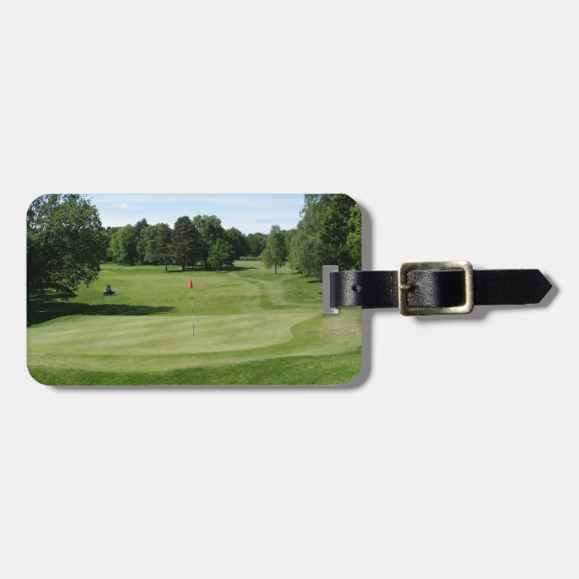 Etiqueta De Bagagem Campo de golfe (Frente Horizontal)