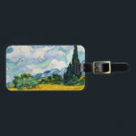 Etiqueta De Bagagem Campo de trigo Van Gogh com ciprestes. Impressioni<br><div class="desc">A etiqueta do saco "Campo de Trigo com Cipras" de Van Gogh.</div>