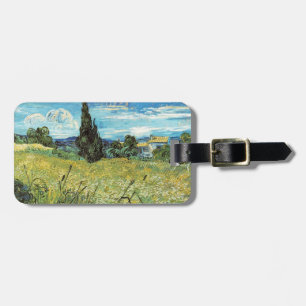Etiqueta De Bagagem Campo de trigo verde Vincent van Gogh