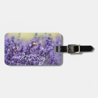 Etiqueta De Bagagem Campo personalizado da lavanda de ||