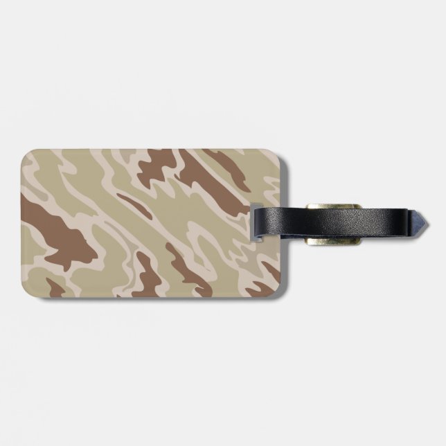 Etiqueta De Bagagem Camuflagem (Traseira Horizontal)
