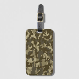 Etiqueta De Bagagem Camuflagem Central