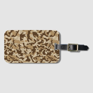 Etiqueta De Bagagem Camuflagem do Deserto  