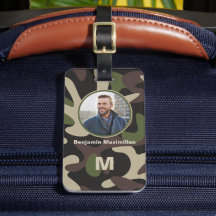 Camuflagem Militar Foto Marrom verde Monograma