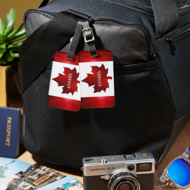 Etiqueta De Bagagem canadá (Frente e verso)