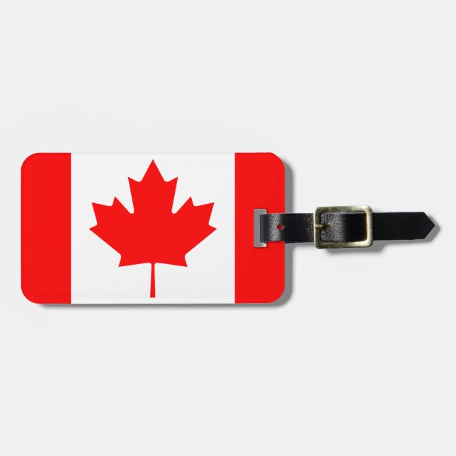 Etiqueta de bagagem canadense (Frente Horizontal)