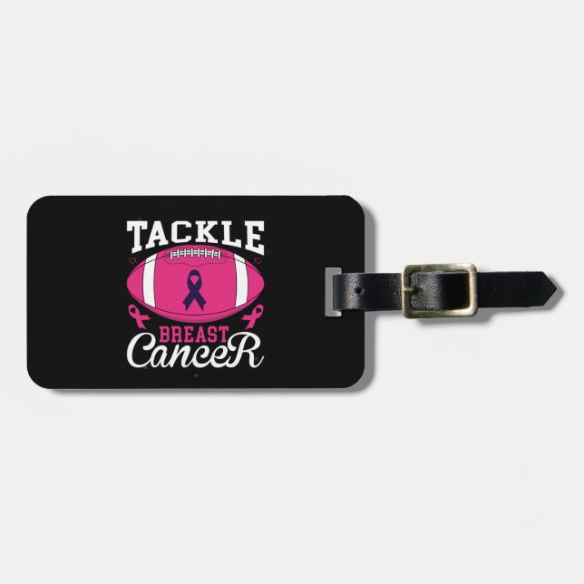 Etiqueta De Bagagem cancer da mama (Frente Horizontal)