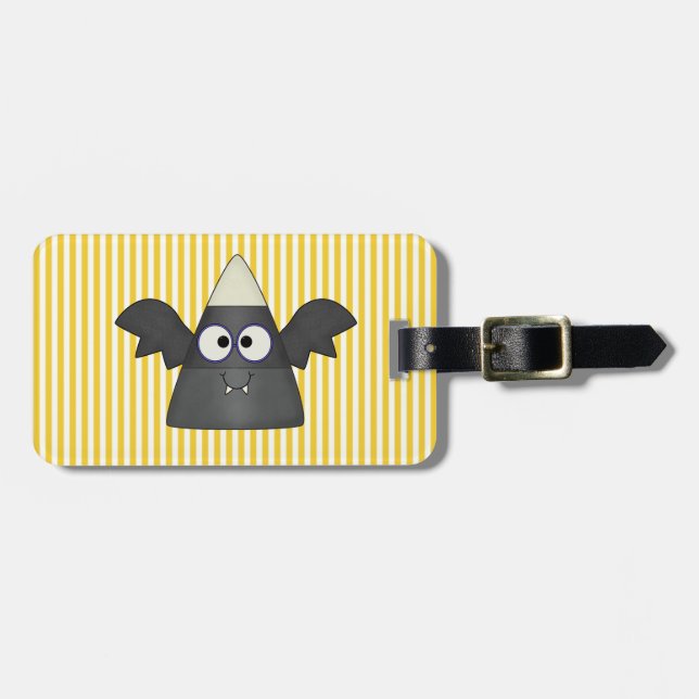 Etiqueta De Bagagem Candy Corn Bat (Frente Horizontal)
