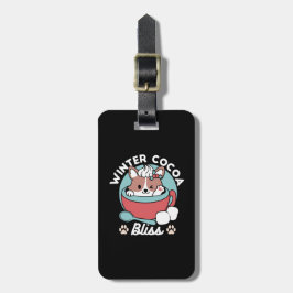 Etiqueta De Bagagem Caneca Festiva para Víblias de Férias - Coco de in