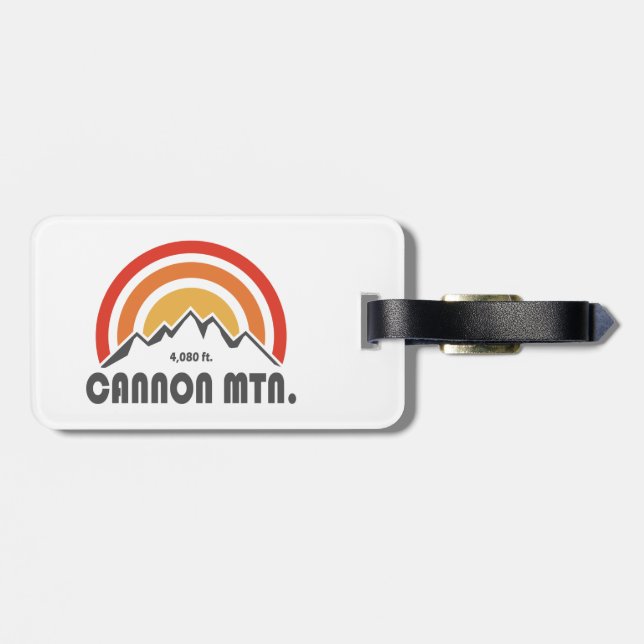 Etiqueta De Bagagem Cannon Mountain New Hampshire (Traseira Horizontal)