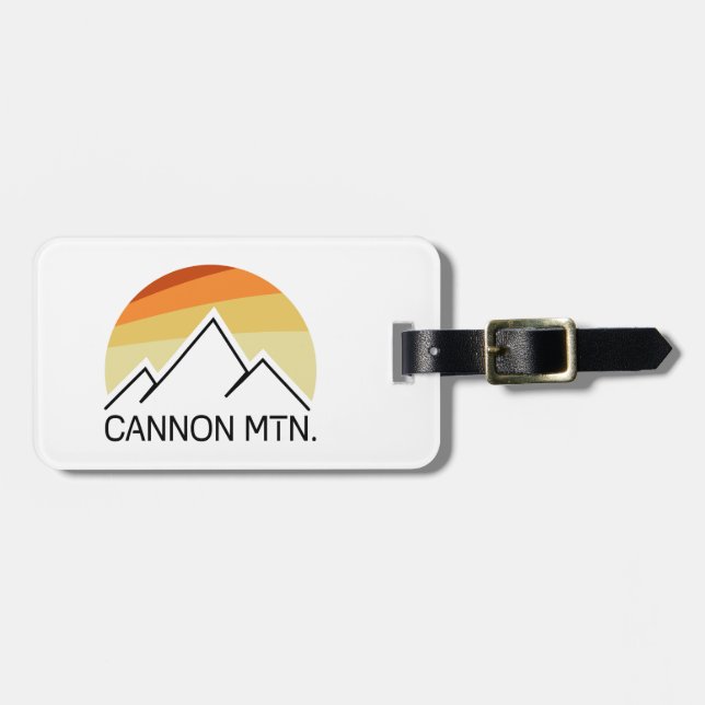 Etiqueta De Bagagem Cannon Mountain New Hampshire Retro (Frente Horizontal)