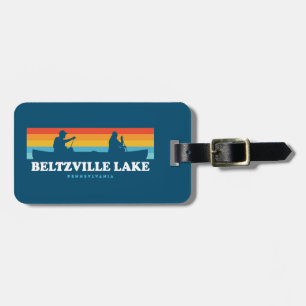 Etiqueta De Bagagem Canoagem de Beltzville Lake Pennsylvania