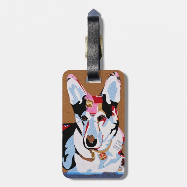 Etiqueta De Bagagem Cão de german shepherd (Traseira Vertical)