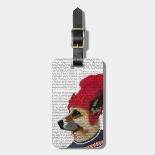 Etiqueta De Bagagem Cão no Ski Sweater 2