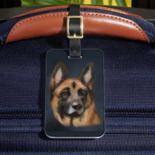 ETIQUETA DE BAGAGEM CÃO PASTOR ALEMÃO