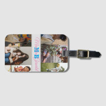 Capa de Ar iPad com Monograma de Colagem de Fotos