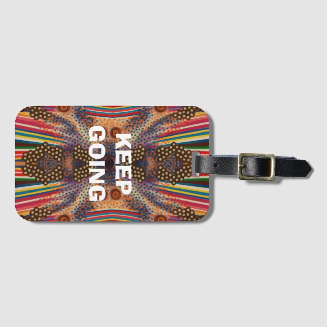 Etiqueta De Bagagem Capa de Celular Motivacional “Continue” (Frente Horizontal)