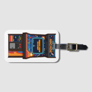 Etiqueta De Bagagem Capa de iPhone 17 Pro Max de Jogos de Arcade Retrô