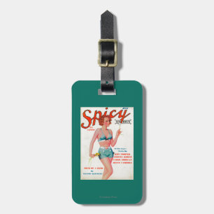 Etiqueta De Bagagem Capa de revista picante