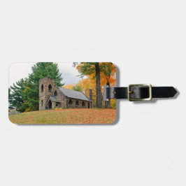 Etiqueta De Bagagem Capela no outono