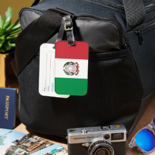 Etiqueta De Bagagem capinha de telefone com bandeira da Itália