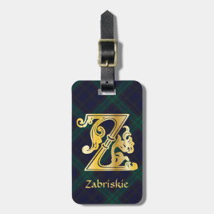 Etiqueta De Bagagem Capital Decorativo Botânico Medieval Z