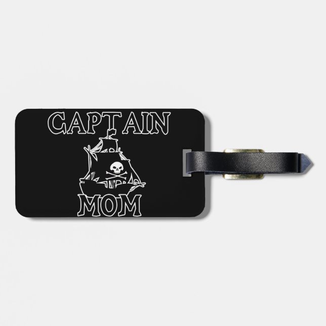 Etiqueta De Bagagem Capitão Mãe (Traseira Horizontal)