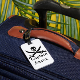 Etiqueta De Bagagem Capitão Pirata Personalizado