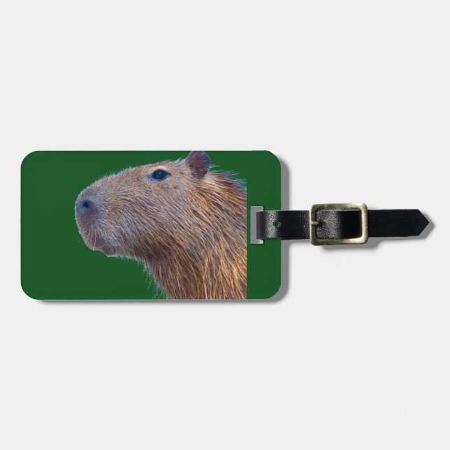 Etiqueta De Bagagem Capybara (Frente Horizontal)