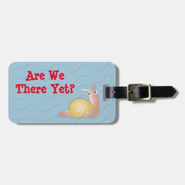 Etiqueta De Bagagem Cara Snailey (Frente Horizontal)