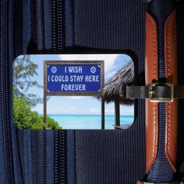 Etiqueta De Bagagem Caribe Sonhos (Frente Insitu 4)