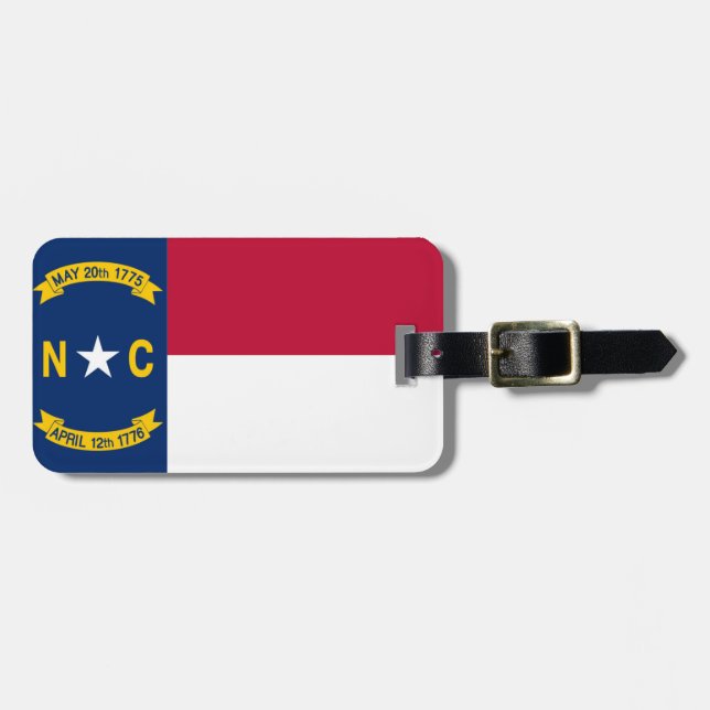 Etiqueta De Bagagem Carolina do Norte (Frente Horizontal)