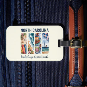 Etiqueta De Bagagem Carolina do Norte - Bank Breeze & Sweet Smoke
