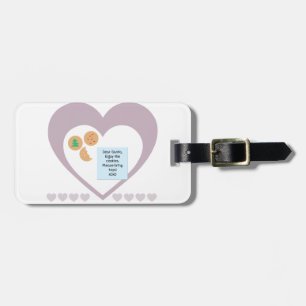 Etiqueta De Bagagem Caros Papais noeis Cookies Trazem Brinquedos Coraç