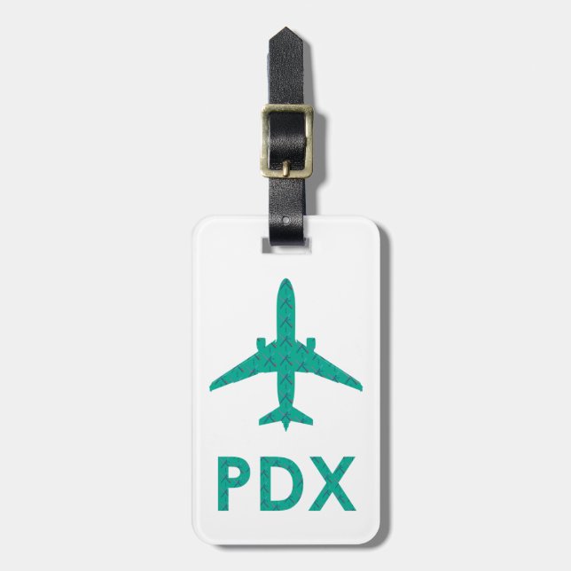 Etiqueta De Bagagem Carpete do aeroporto PDX | PORTANHA (Frente Vertical)